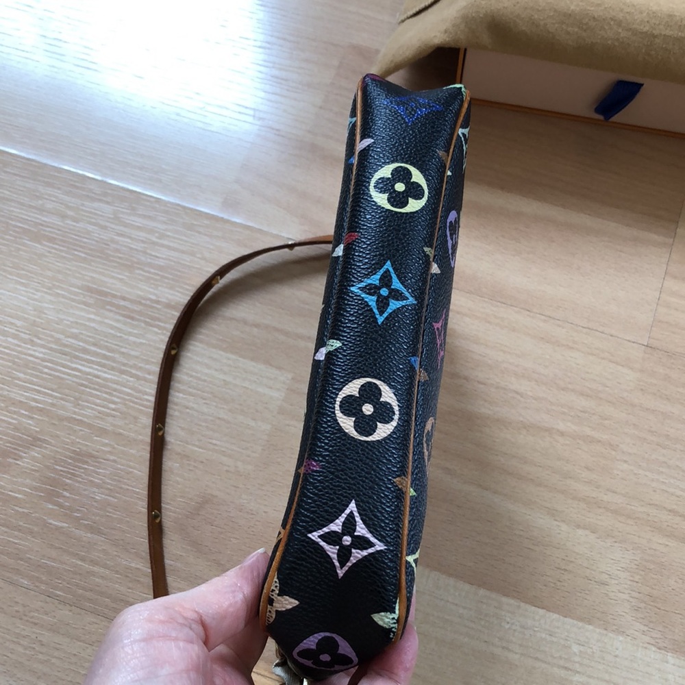 πΊπΊ VINTAGE πΊπΊ Louis Vuitton Murakami multi black Pochette - Picture 13 of 16
